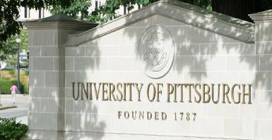 University of Pittsburgh sign