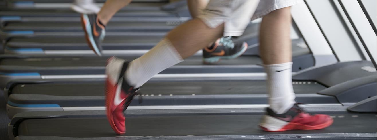 people running on treadmills