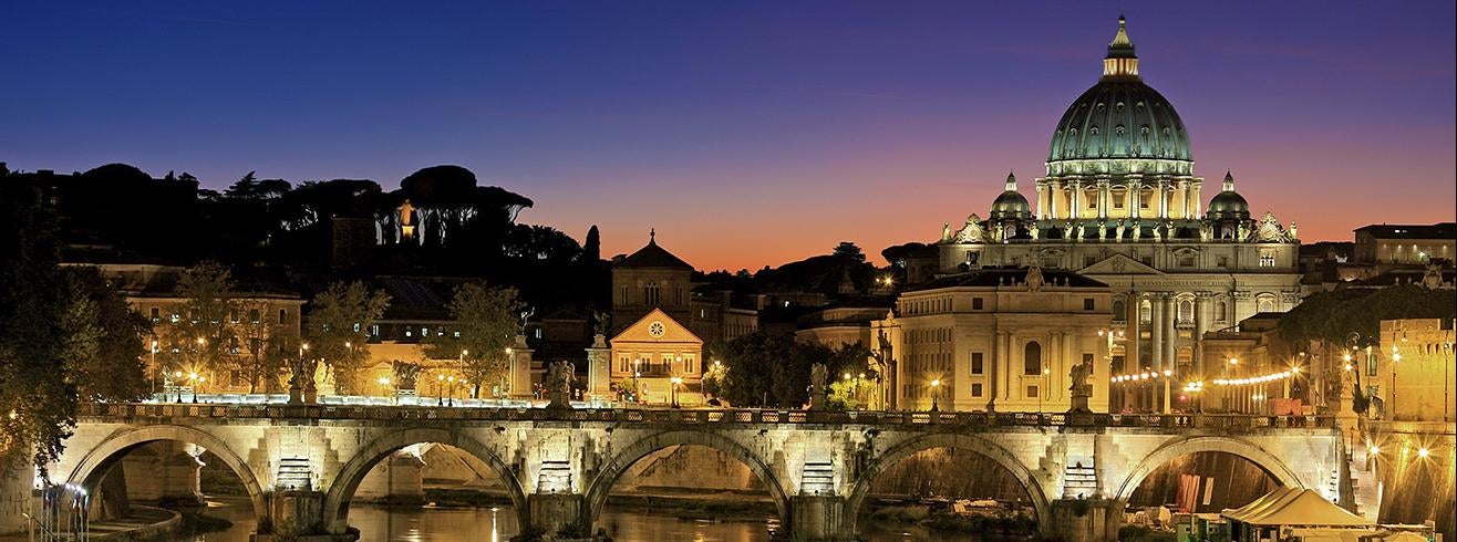 rome skyline with bridge Photo by Julius Silver from Pexels