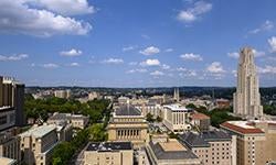 aerial view of Pittsburgh campus 