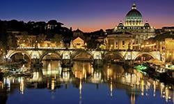 rome skyline with bridge Photo by Julius Silver from Pexels