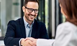 man shaking hand